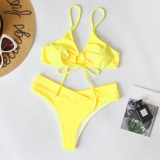 Damen Sportives Bikini-Set mit verstellbaren Trägern EB