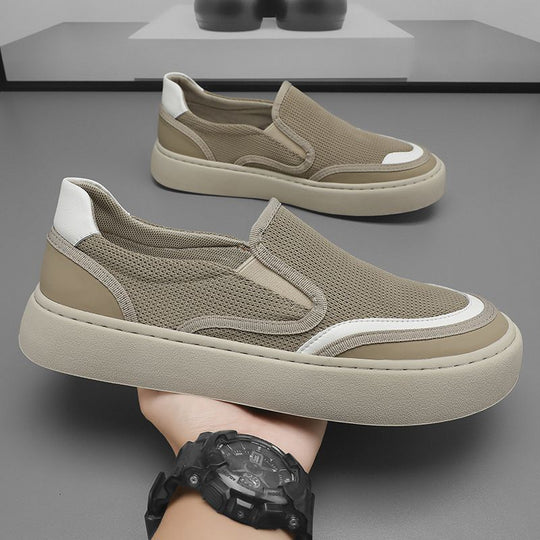 Damen Komfortable Slip-On Sneaker mit griffiger Sohle und atmungsaktivem Obermaterial EB