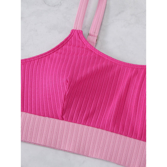 Damen Sport-Bikini-Set mit elegantem Design und verstellbaren Trägern EB
