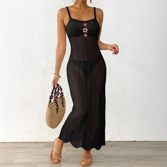Damen transparenter Strandsarong mit elegantem Design EB