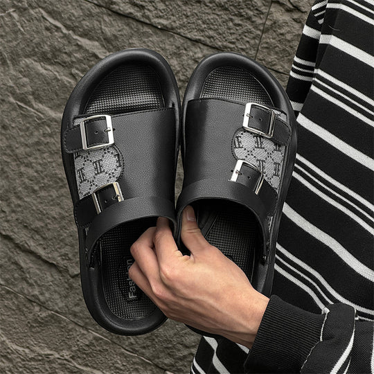 Damen Komfortable Riemensandalen mit verstellbaren Schnallen EB