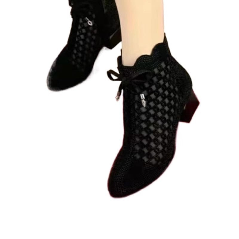Damen Atmungsaktive Netze Stiefeletten EB