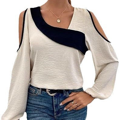 Damen Designer-Top mit Cut-Out-Ärmeln EB