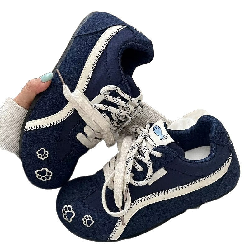 Damen Sneakers mit tierischem Motiv und atmungsaktivem Obermaterial EB