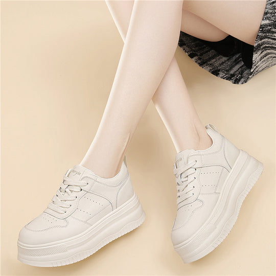 Damen Modische und komfortable Plateau-Sneaker mit dämpfender Sohle EB
