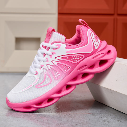 Damen Sportliche Laufschuhe mit dämpfendem Sohlenprofil und atmungsaktiver Mesh-Oberfläche EB