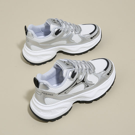 Damen Trend Sneakers mit atmungsaktivem Mesh-Obermaterial und dämpfender Sohle EB