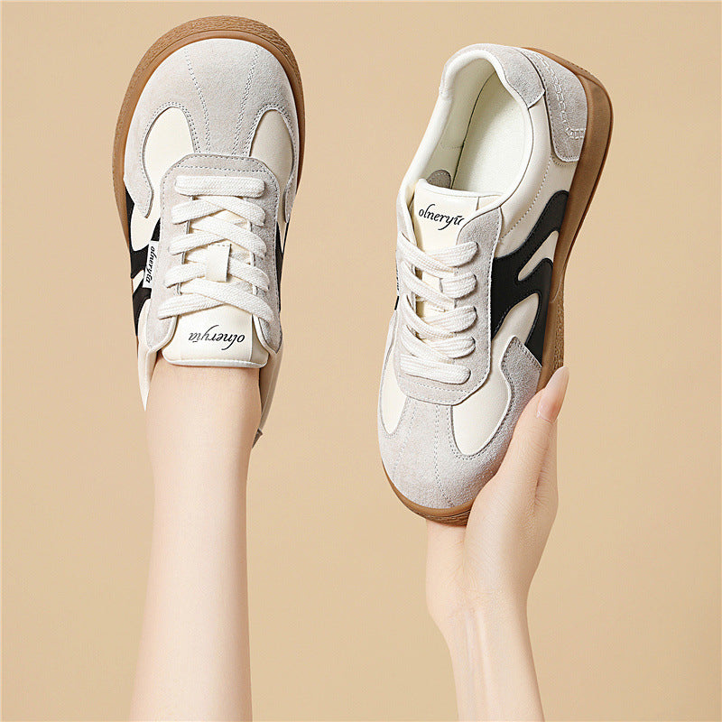 Damen Sportliche Freizeitsneaker mit strapazierfähigem Obermaterial und rutschfester Gummisohle EB