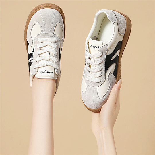 Damen Sportliche Freizeitsneaker mit strapazierfähigem Obermaterial und rutschfester Gummisohle EB