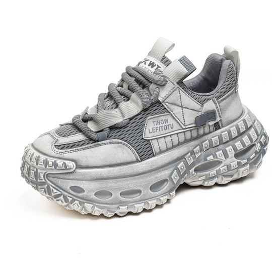 Damen Sportliche High-Top Sneakers mit einzigartigem Design und dämpfender Sohle EB