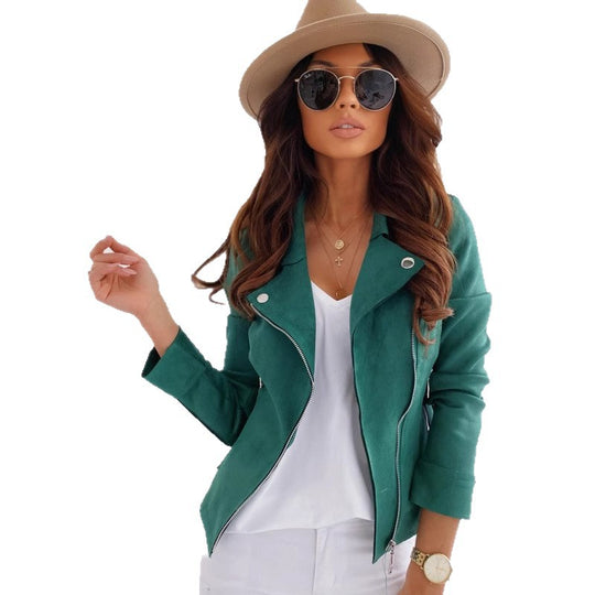 Damen elegante und trendige jacke im Biker-Stil EB