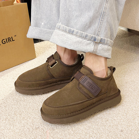 Damen Bequeme Slipper mit komfortablem Klettverschluss und weicher Innensohle EB