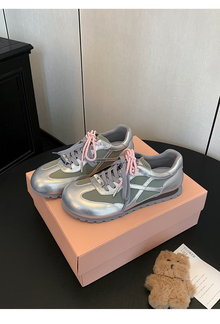 Damen Sportliche Sneakers mit atmungsaktiver Mesh-Oberfläche und rutschfester Laufsohle EB