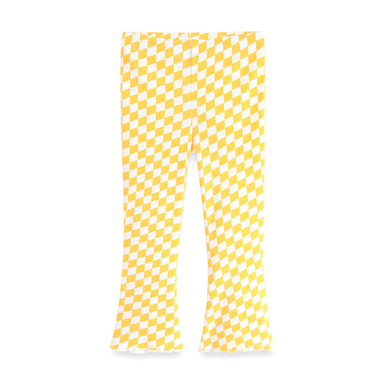 Mädchen Schlagleggings mit kariertem Design EB
