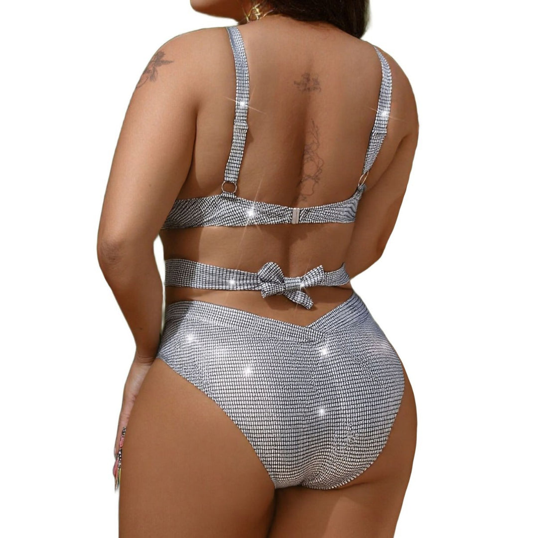 Damen Glitzerndes Bikini Set EB