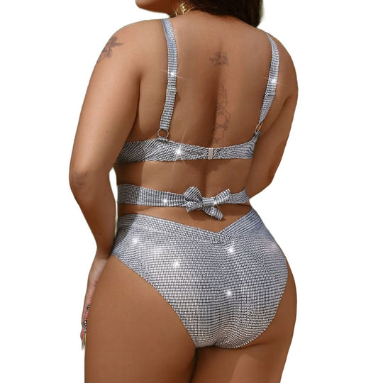 Damen Glitzerndes Bikini Set EB