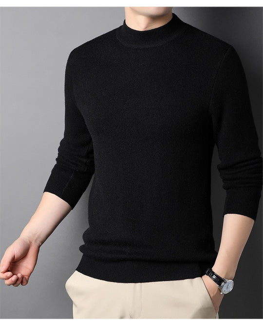 Herren Feinstrickpullover mit Rollkragen und soften Materialien EB