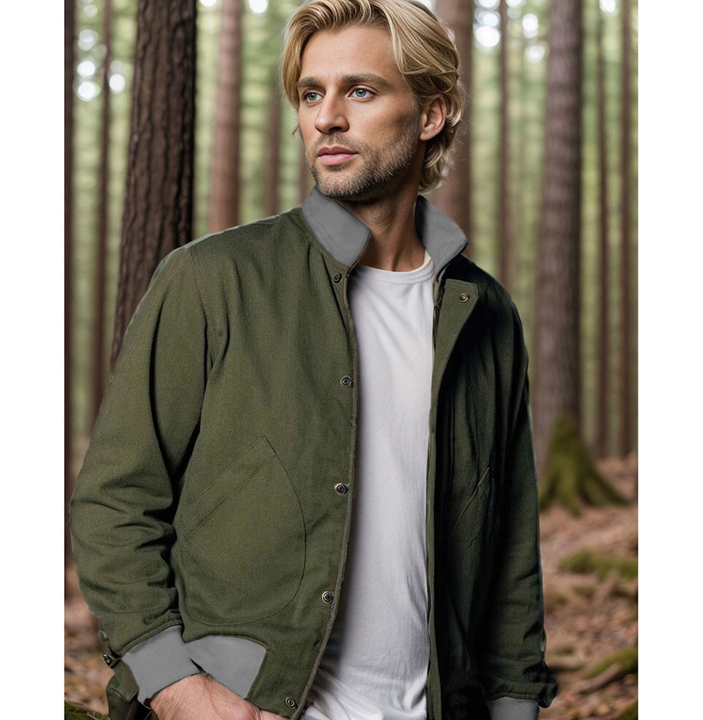 Herren leichte Steppjacke mit praktischen Seitentaschen und modernem Kragen EB