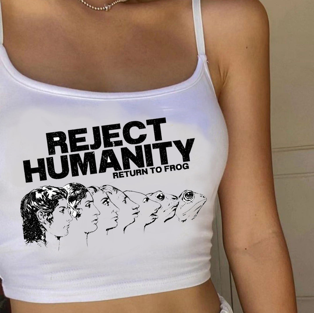 Damen Bandeau-Oberteil mit kreativem Grafikdruck EB