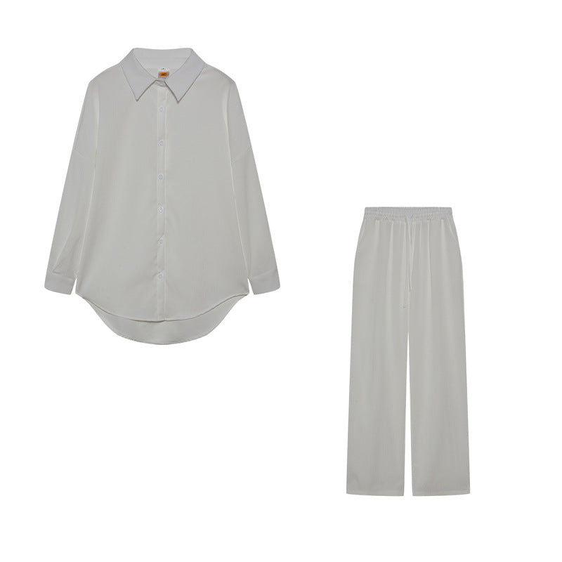 Damen Elegantes Freizeitanzug-Set mit lockerem Schnitt und feinem Stoff EB