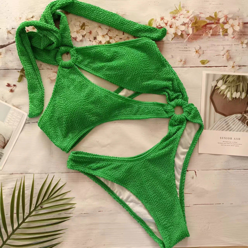 Damen Triangel-Bikini mit aufregendem Cut-Out und elastischem Stoff EB