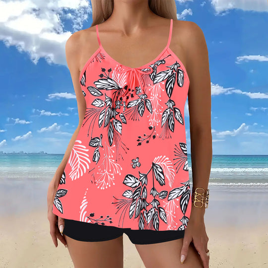 Damen lässiger Strandtop mit Shorts EB