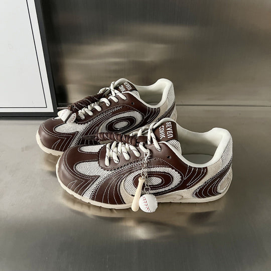 Damen Sportliche Sneakers mit atmungsaktiver Mesh-Oberfläche und trendigem Design EB