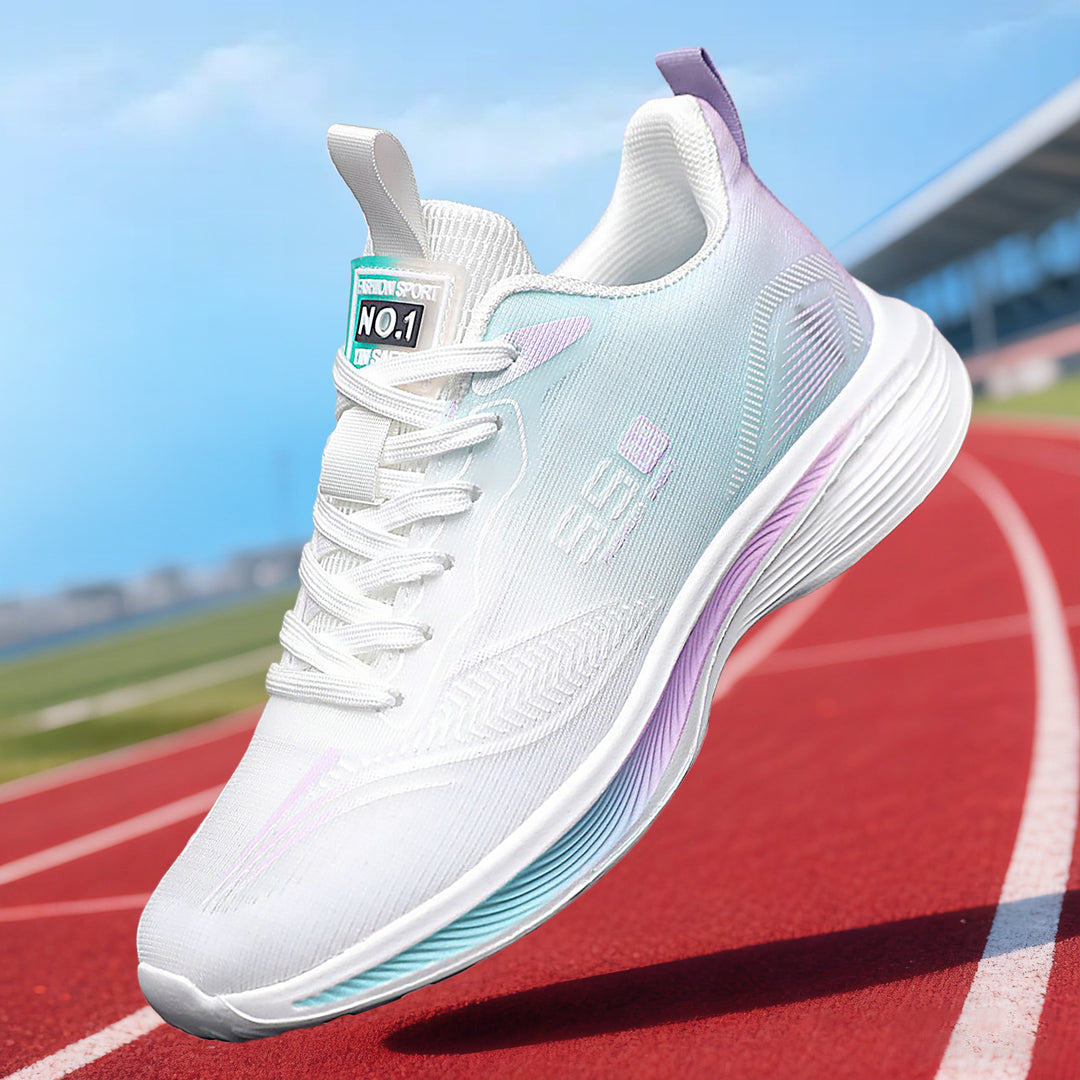 Damen Sportliche Laufschuhe mit atmungsaktiver Oberflächenstruktur und dämpfender Sohle EB
