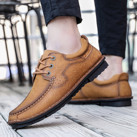 Herren Premium Mokassins mit hochwertigem Leder und rutschfester Sohle EB