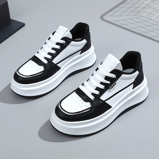 Damen modische Chunky Sneakers mit stabiler Laufsohle und atmungsaktiver Oberflächenstruktur EB