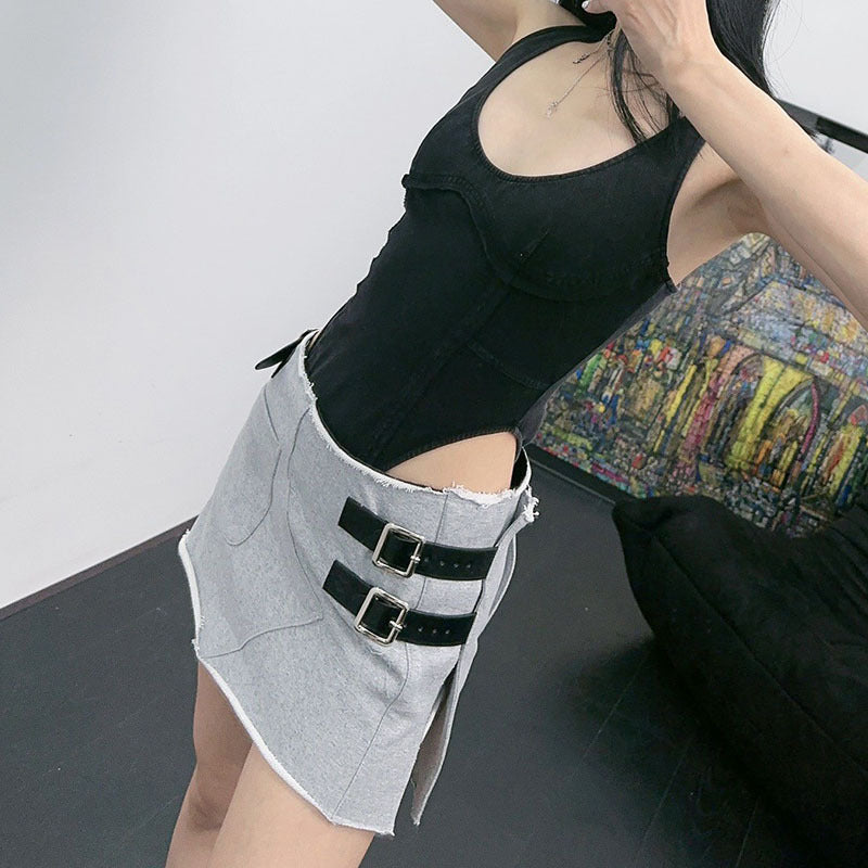 Damen Sportlicher A-Linien Rock EB