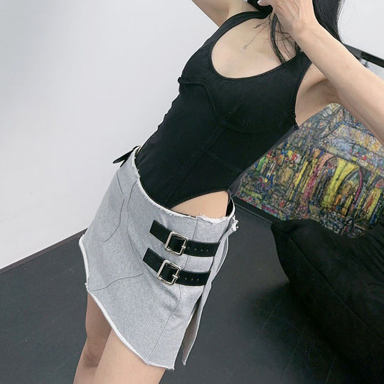 Damen Sportlicher A-Linien Rock EB
