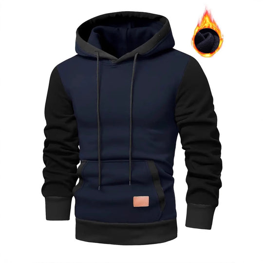 Herren modischer Hoodie mit praktischen Taschen und kontrastrierendem Design EB