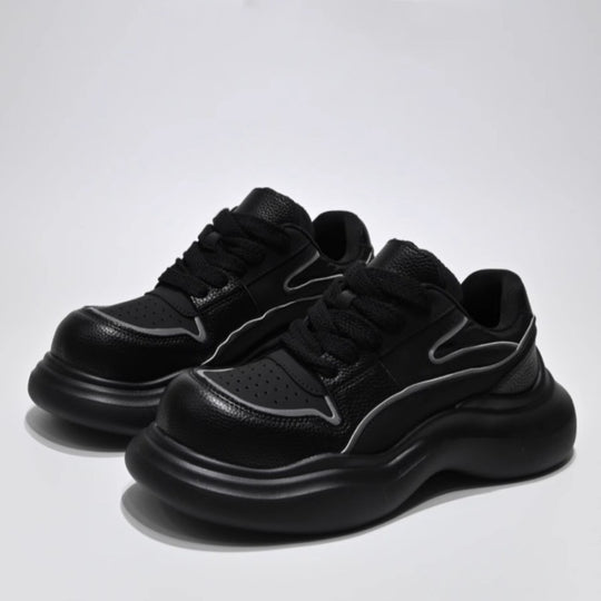 Damen sportive Chunky Sneakers mit innovativem Sohlenprofil und atmungsaktivem Obermaterial EB