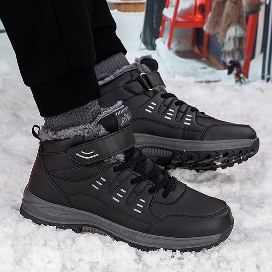 Damen Winterfest und isolierte Wanderboots mit Klettverschluss EB