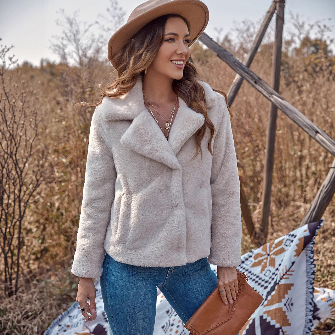 Damen Fleece Jacke im eleganten Look EB