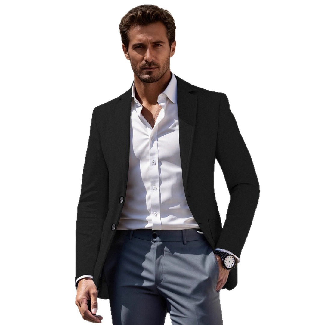 Herren eleganter Business-Anzugblazer mit schmaler Passform EB