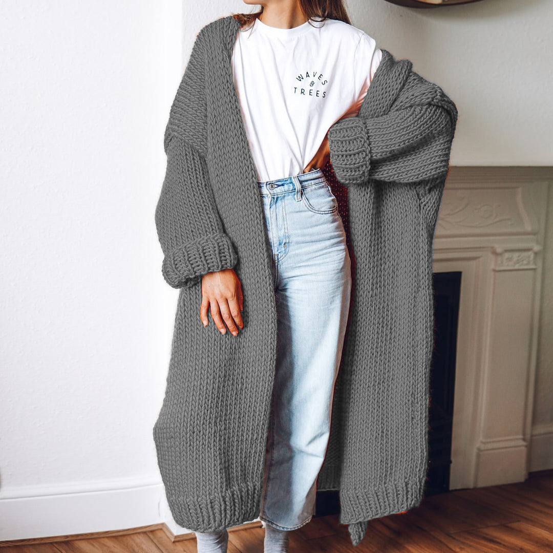 Damen Grobstrick-Kimono-Cardigan EB