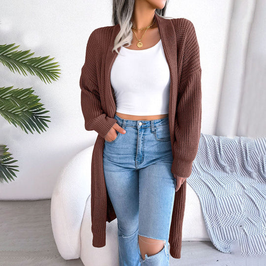 EB | Einfarbige Strickjacke für Elegante Outfits