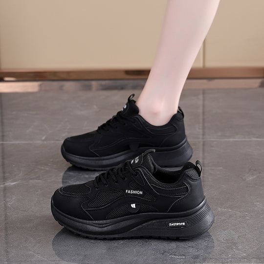 Damen Komfortable Fitness-Sneaker mit stoßdämpfender Sohle und atmungsaktiven Einsätzen EB