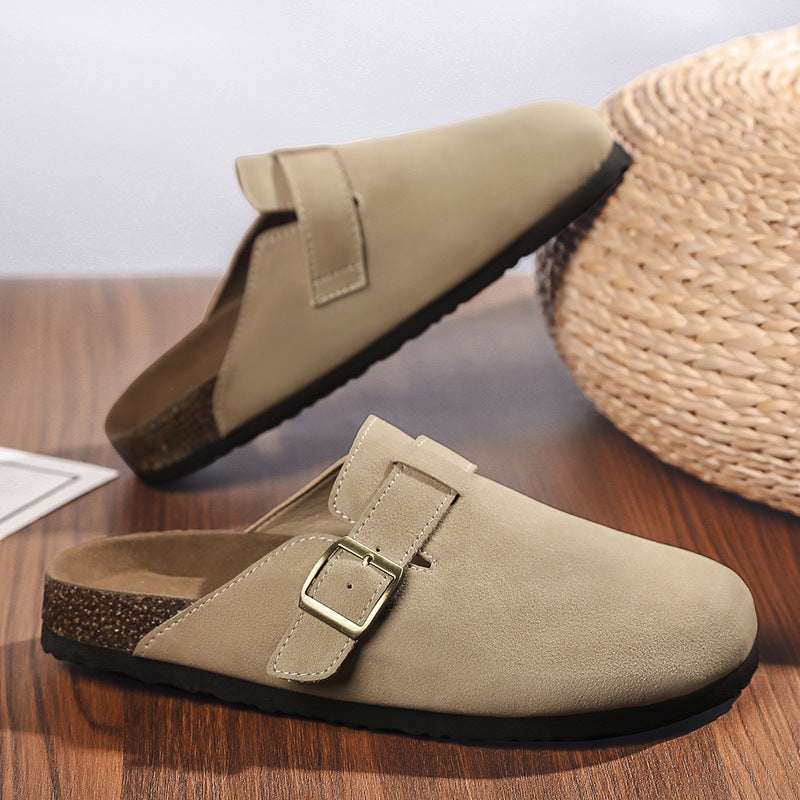 Damen elegante Clogs mit verstellbarem Riemen und rutschfester Sohle EB