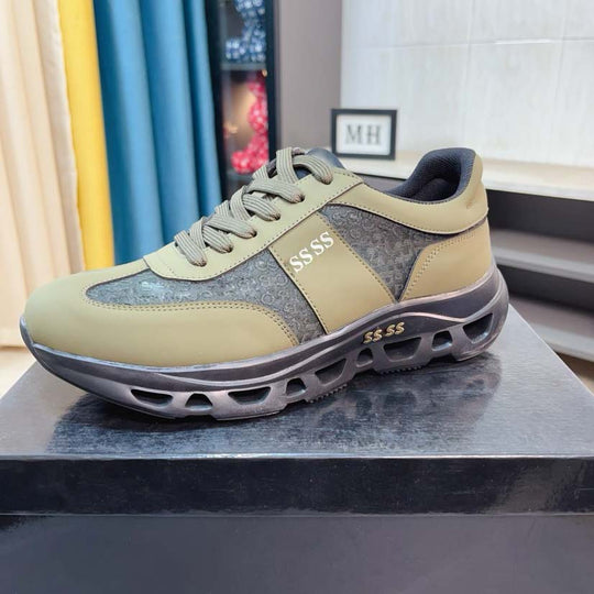 Damen Sportliche Sneakers mit dämpfender Laufsohle und atmungsaktiver Oberflächenstruktur EB