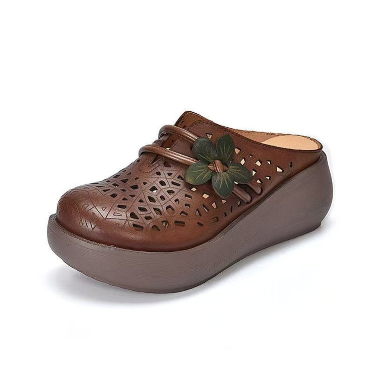 Damen Bequeme Clogs mit modischem Blüten-Detail EB