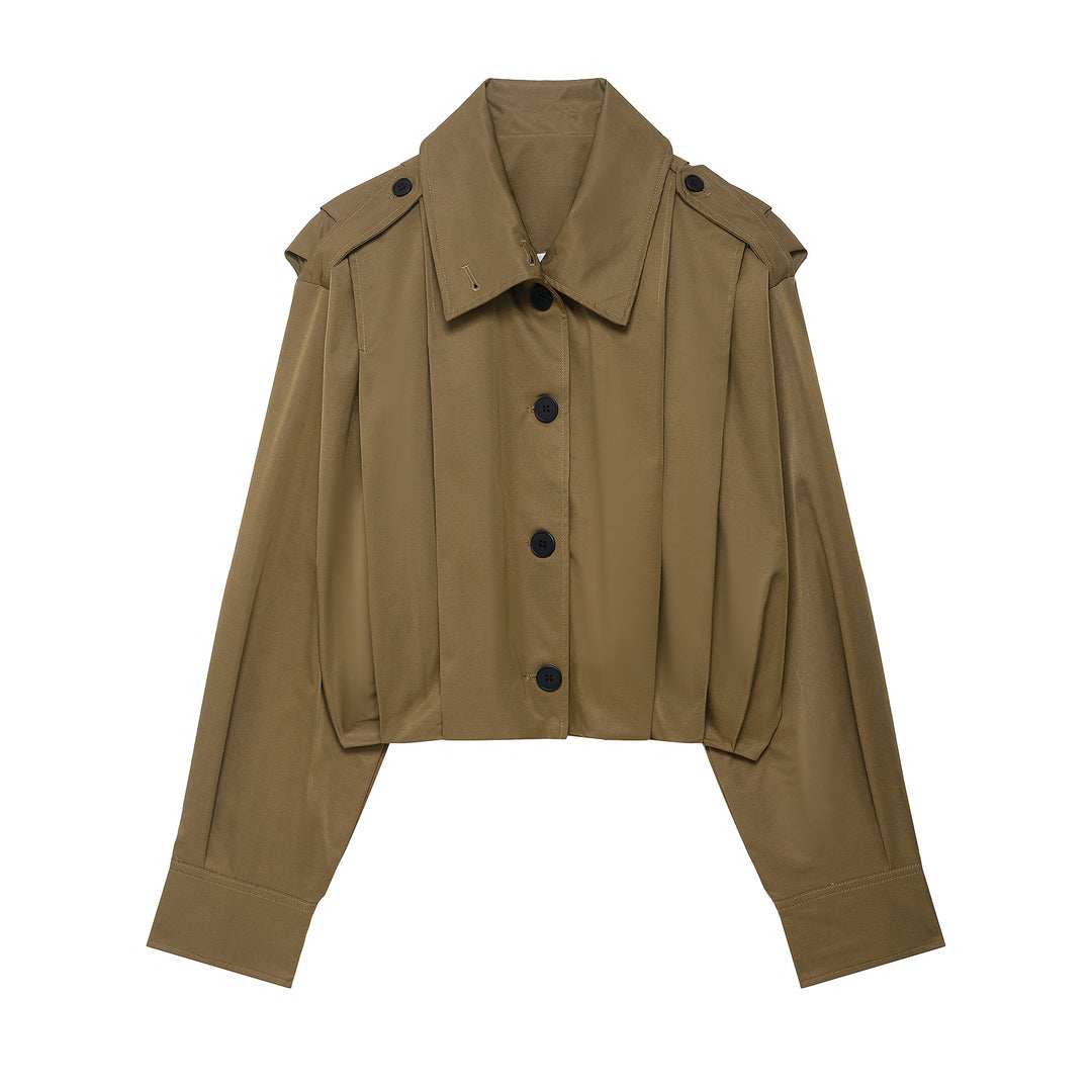 Damen lässige cropped Jacke EB