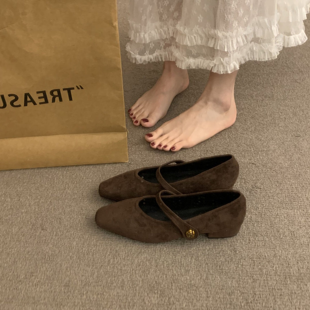 Damen elegante Slipper mit modischem Riemchen und hochwertiger Obermaterialstruktur EB