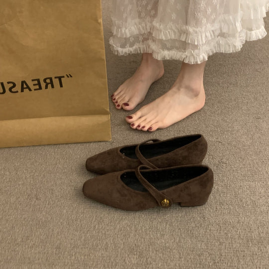 Damen elegante Slipper mit modischem Riemchen und hochwertiger Obermaterialstruktur EB
