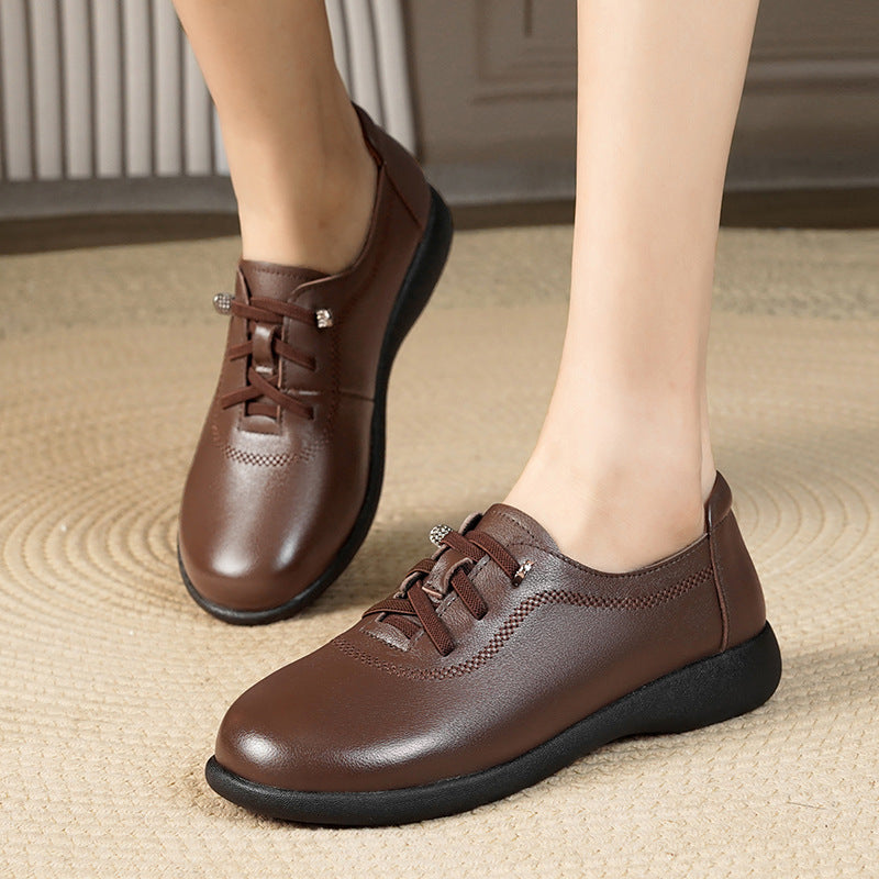 Damen Komfortable Schnürschuhe mit atmungsaktivem Obermaterial und dämpfendem Fußbett EB