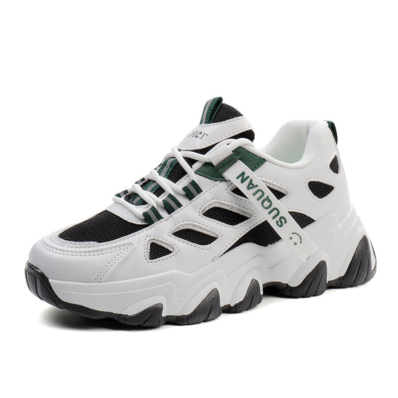 Damen Sportliche Sneakers mit futuristischem Design und atmungsaktiven Einsätzen EB
