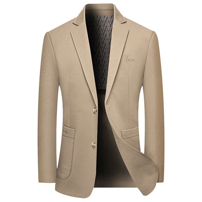 Herren Modernes Einreihiges City-Blazer mit aufgesetzten Taschen und leichter Halbfütterung EB