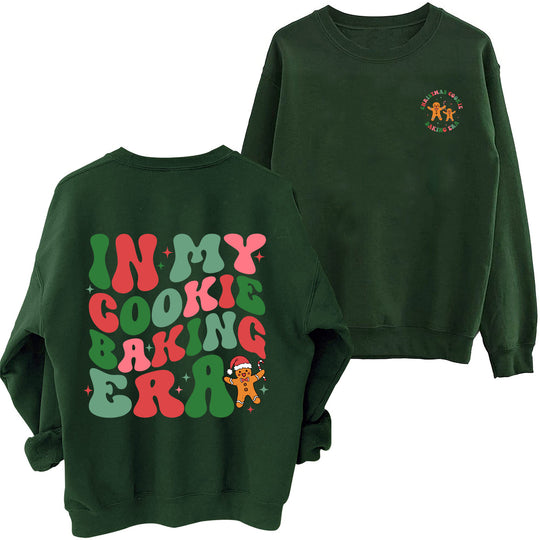 Damen lässiger Pullover mit weihnachtlichem Motiv EB